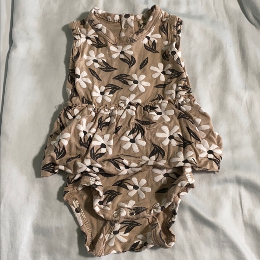 Sleeveless skirted bodysuit
